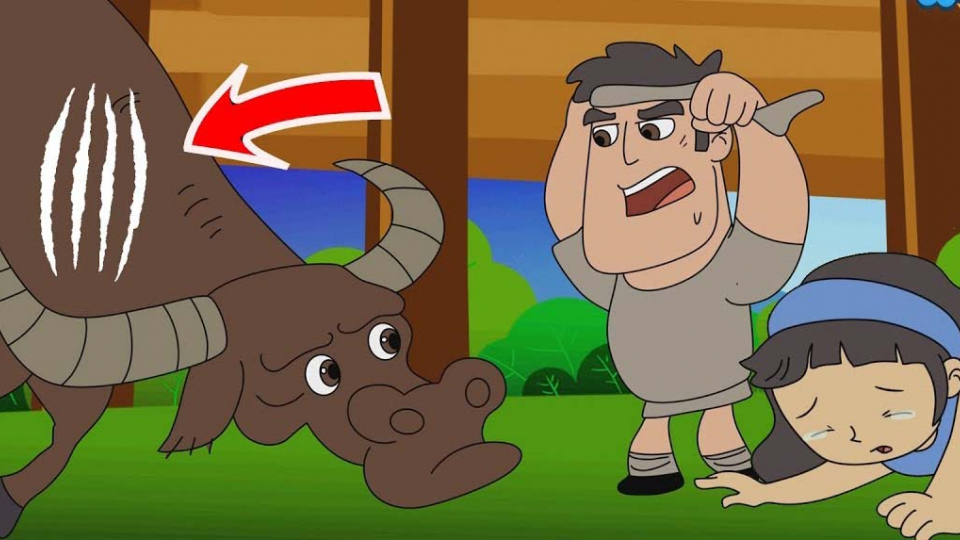 Kể chuyện cổ tích: Sự tích vết trắng dưới cổ Trâu