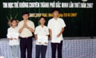 Hội thi Tin học trẻ không chuyên thành phố Bắc Ninh lần thứ Nhất