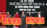 Ghi ở đơn vị dẫn đầu khối THCS