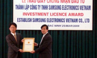 SamSung: Đầu tư 670 triệu USD xây dựng Nhà máy tại KCN Yên Phong I