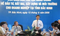 Bắc Ninh: Đơn giản hoá các thủ tục hành chính về đầu tư, đất đai, xây dựng và môi trường cho doanh nghiệp
