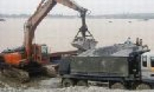 Bắc Ninh: Nhiều khu vực khai thác cát, sỏi lòng sông trái phép