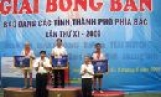 Giải bóng bàn Báo Đảng các tỉnh, thành phố phía Bắc lần thứ XI- 2009: Báo Bắc Ninh đạt giải Ba toàn đoàn