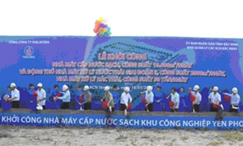 Viglacera xây dựng Nhà máy cấp nước sạch, Nhà máy xử lý nước thải giai đoạn 2, Nhà máy xử lý rác thải tại KCN Yên Phong 