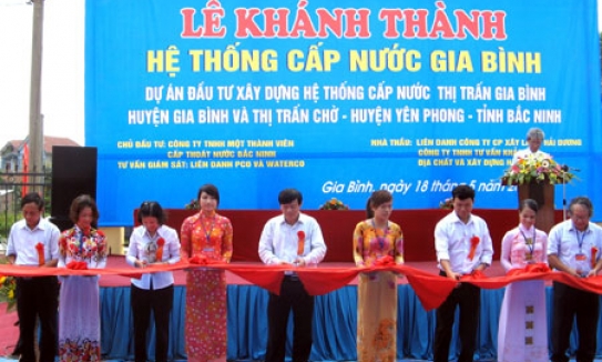 Khánh thành hệ thống cấp nước  Gia Bình