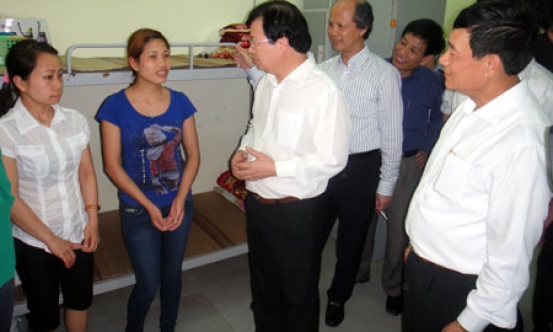 Khởi công giai đoạn II khu nhà ở công nhân và khánh thành Trung tâm thể thao- dịch vụ công nghiệp KCN Tiên Sơn