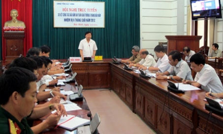 Họp trực tuyến sơ kết công tác bảo đảm trật tự ATGT 6 tháng đầu năm