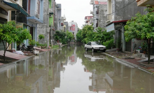 Ngập úng khu vực Cổng Ô và chợ Đọ