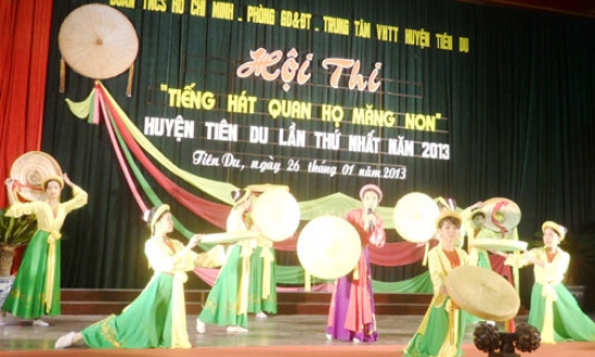 Hội thi “Tiếng hát Quan họ măng non” huyện Tiên Du lần thứ Nhất năm 2013
