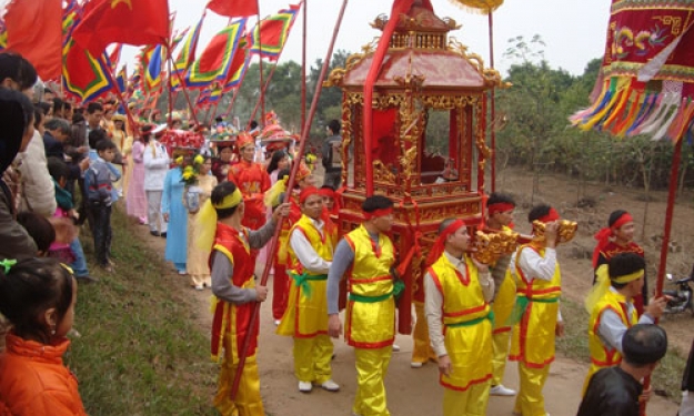 Độc đáo nghi thức phục ruộc ở lễ hội Kinh Dương Vương
