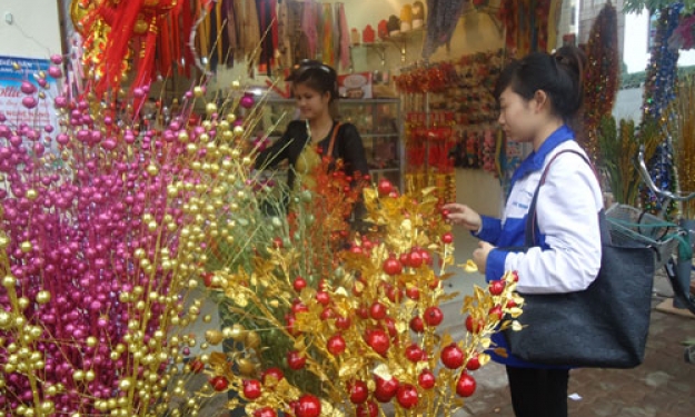Nhộn nhịp chợ hoa Tết