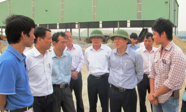 Đẩy nhanh tiến độ khu xử lý tạm thời dự án xử lý chất thải bảo vệ môi trường tỉnh tại xã Phù Lãng