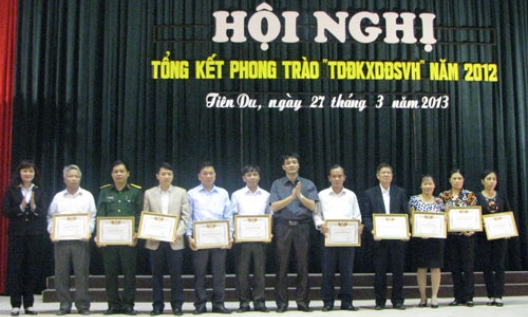 Tiên Du:  Hơn 90% hộ đạt danh hiệu Gia đình văn hóa năm 2012