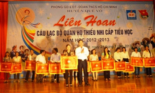 Liên hoan Câu lạc bộ Quan họ thiếu nhi cấp tiểu học