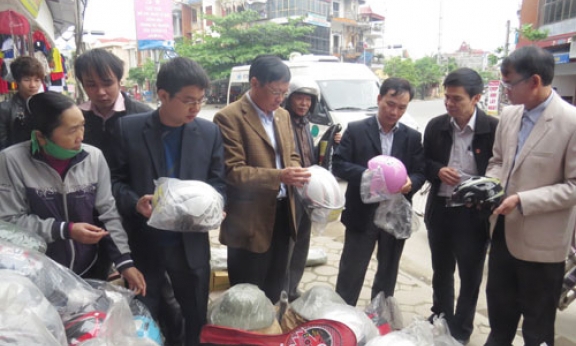 Ban An toàn giao thông tỉnh kiểm tra thực hiện an toàn giao thông tại Lương Tài