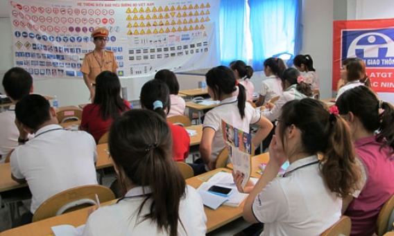 Tập huấn kiến thức đảm bảo trật tự ATGT