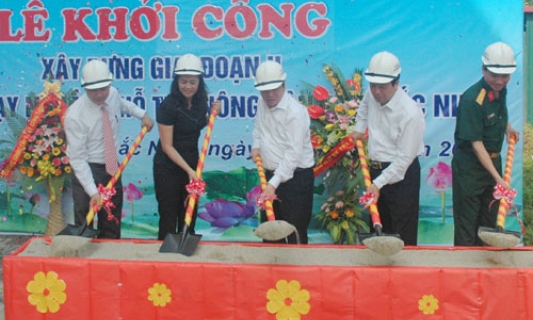 Khởi công giai đoạn II Trung tâm dạy nghề và hỗ trợ nông dân tỉnh