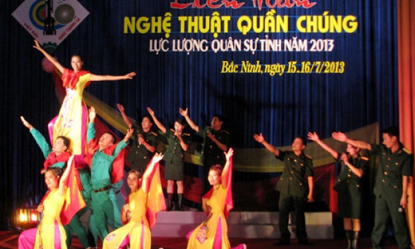 Khai mạc Liên hoan nghệ thuật quần chúng lực lượng quân sự tỉnh