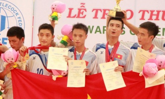 Việt Nam nhất toàn đoàn ở giải vô địch đá cầu thế giới 2013