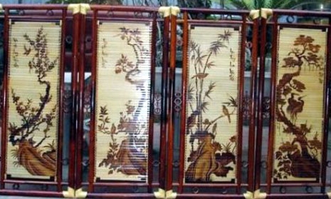 Đặc sắc tranh tre, nứa hun khói Xuân Lai