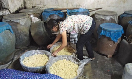 Nồng đượm rượu nếp Cẩm Giang