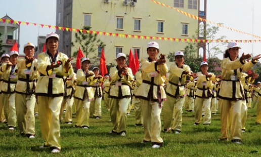 Quế Võ xây dựng phong trào văn nghệ, thể thao từ cơ sở