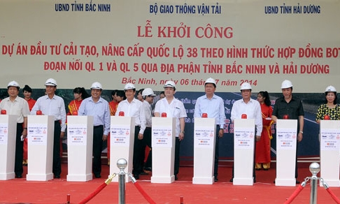 Khởi công dự án cải tạo, nâng cấp Quốc lộ 38