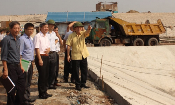 Lãnh đạo tỉnh kiểm tra tiến độ xây dựng nhà máy nước mặt thành phố Bắc Ninh