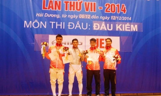 Đội tuyển Đấu kiếm Bắc Ninh giành 3 huy chương tại Đại hội