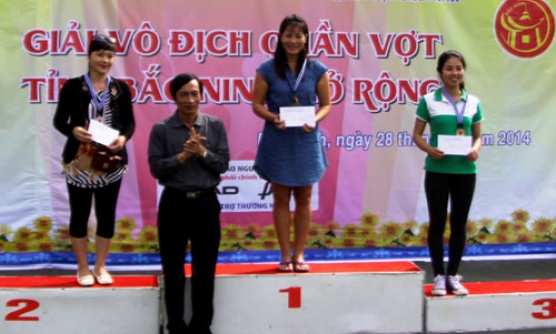 Kết thúc giải Quần vợt mở rộng tỉnh Bắc Ninh 2014