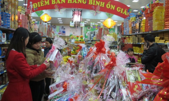 Hàng hóa cận Tết không biến động lớn về giá