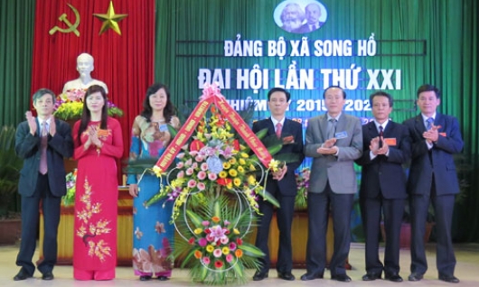 Xã Song Hồ tổ chức thành công Đại hội Đảng bộ  lần thứ XXI nhiệm kỳ 2015 - 2020