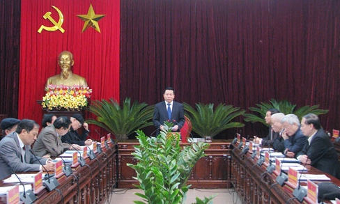 Nguyên lãnh đạo tỉnh tham gia góp ý vào dự thảo Báo cáo chính trị trình Đại hội Đảng bộ tỉnh lần thứ 19
