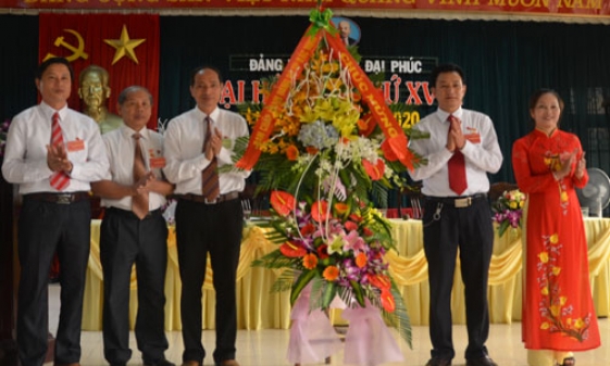 Đảng bộ phường Đại Phúc Đại hội đại biểu lần thứ XVIII, nhiệm kỳ 2015-2020
