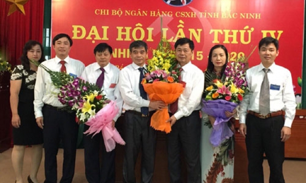 Đại hội Chi bộ Ngân hàng Chính sách xã hội tỉnh, nhiệm kỳ 2015-2020