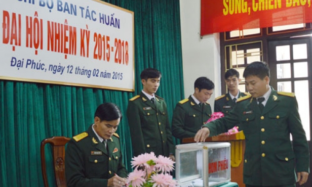 Kết quả chỉ đạo Đại hội Đảng các cấp trong Đảng bộ Quân sự tỉnh
