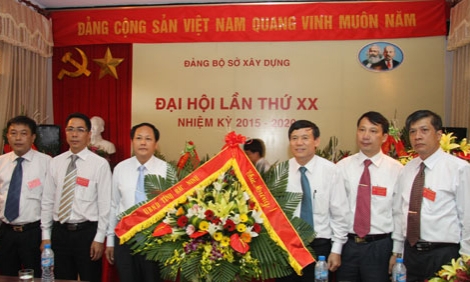 Đảng bộ Sở Xây dựng: Tổ chức thành công Đại hội lần thứ XX nhiệm kỳ 2015 – 2020