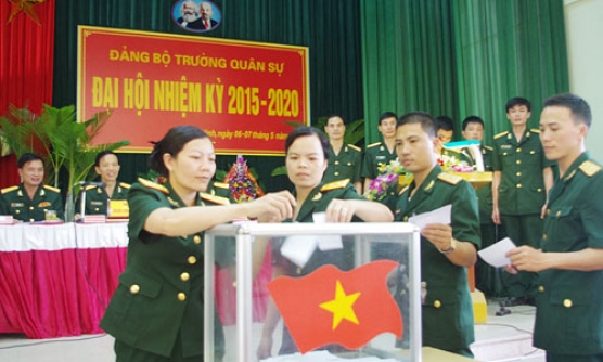 Đại hội Đảng bộ Trường Quân sự tỉnh nhiệm kỳ 2015-2020