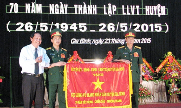 Kỷ niệm 70 năm ngày thành lập lực lượng vũ trang huyện Gia Bình