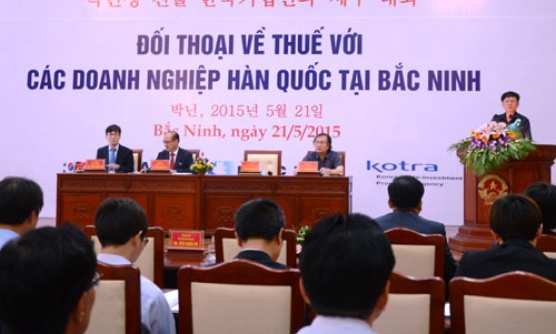 Đối thoại với các doanh nghiệp Hàn Quốc tại Bắc Ninh về thuế