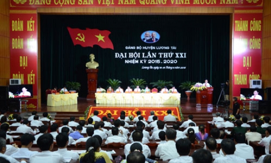 Phiên làm việc thứ Nhất Đại hội Đảng bộ huyện Lương Tài lần thứ XXI, nhiệm kỳ 2015-2020 chính thức diễn ra