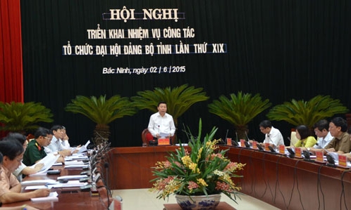 Triển khai nhiệm vụ công tác tổ chức Đại hội Đảng bộ tỉnh lần thứ XIX
