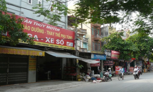 Thị trấn Chờ tạo đột phá trong lĩnh vực thương mại, dịch vụ