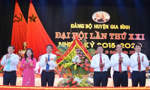 Đại hội Đảng bộ huyện Gia Bình lần thứ XXI, nhiệm kỳ 2015-2020 thành công tốt đẹp