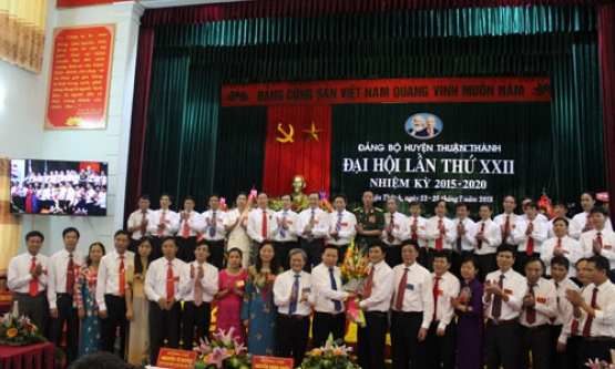 Đại hội đại biểu Đảng bộ huyện Thuận Thành khóa XXII thành công tốt đẹp 
