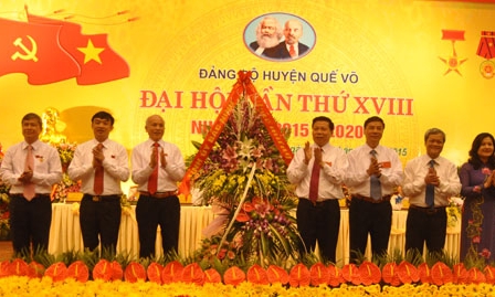 Khai mạc Đại hội Đảng bộ huyện Quế Võ nhiệm kỳ 2015- 2020 