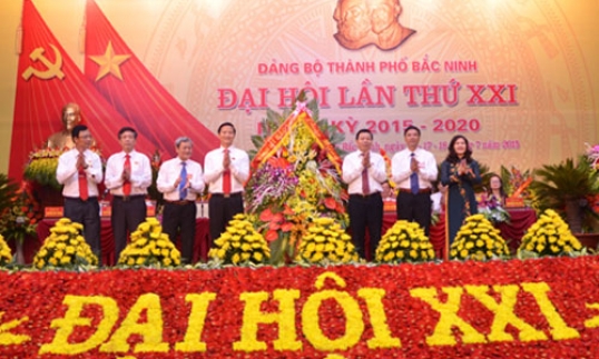 Đại hội Đảng bộ thành phố Bắc Ninh nhiệm kỳ 2015- 2020 thành công tốt đẹp