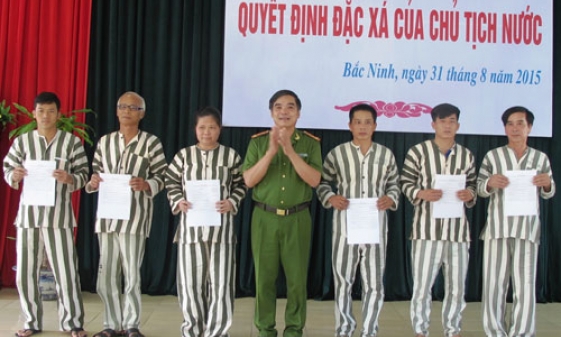 Công bố Quyết định đặc xá của Chủ tịch nước cho 31 phạm nhân