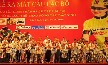 Ra mắt Câu lạc bộ mô tô- xe đạp thể thao sông Cầu Bắc Ninh