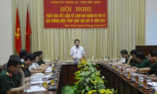 Đảng ủy Quân sự tỉnh: Kết luận lãnh đạo nhiệm vụ quý IV năm 2015